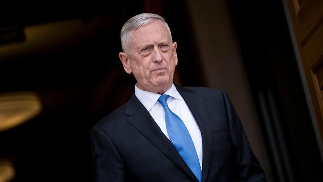 Former US defence secretary Jim Mattis. Picture: AFP