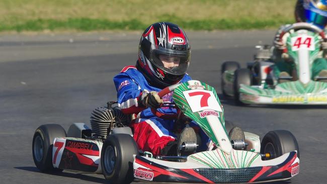 Lachlan Campbell racing at Eastern Creek earlier this year.