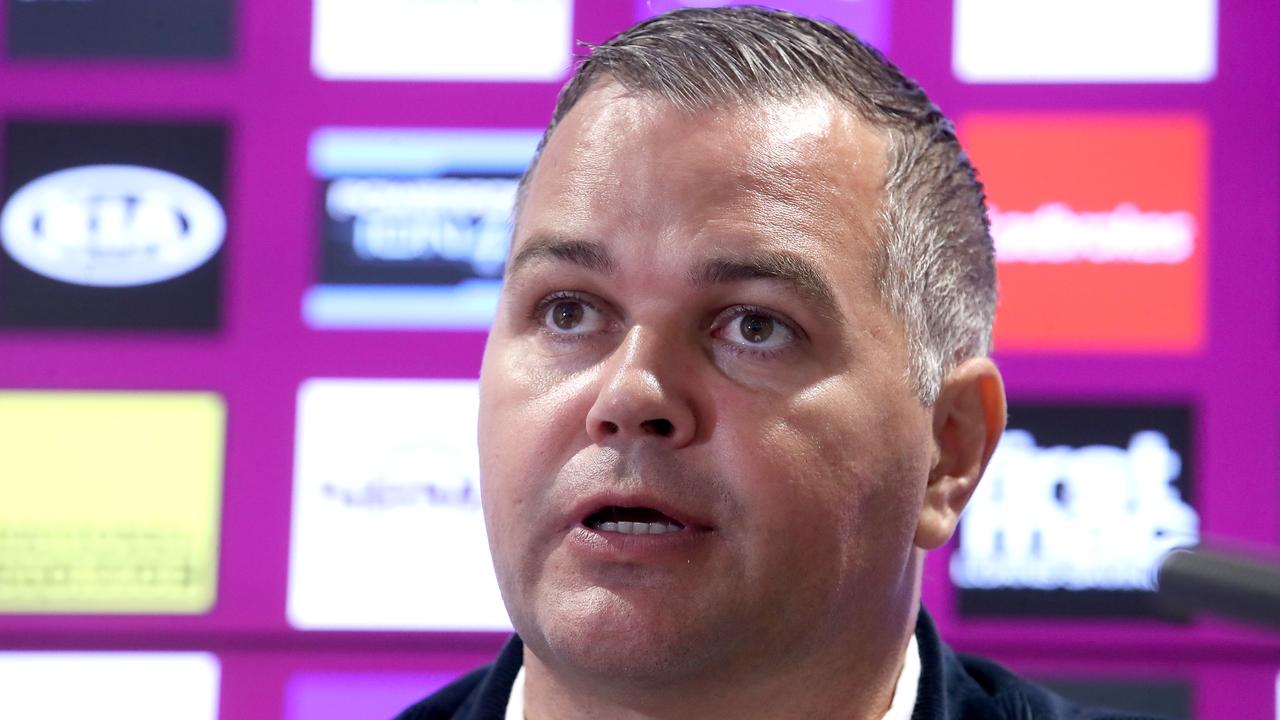 Ex-Broncos coach Anthony Seibold has cleared up claims about the people involved in the rumours spread about him. (Photo by Jono Searle/Getty Images)