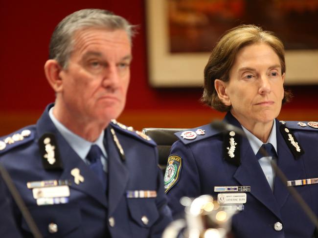 Police Commissioner Andrew Scipione and Deputy Police Commissioner Catherine Burn / Picture: Bob Barker