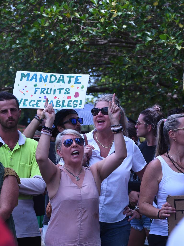 Faces from Darwin's Freedom Rally at Parliament House. Picture: Amanda Parkinson