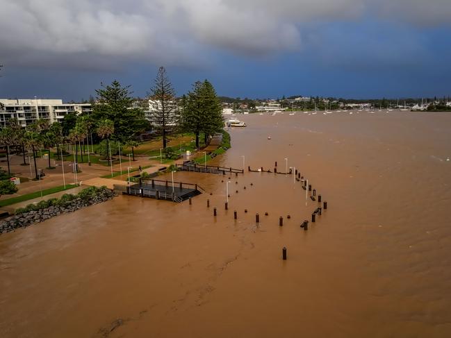 Flooding is seen in Port Macquarie, New South Wales, Thursday, May 22, 2025.Picture: AAP Image/Lindsay Moller