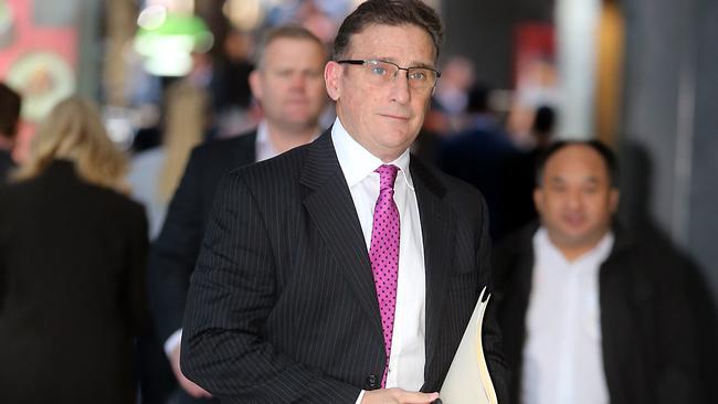 Former senior government media advisor, Neil Doorley, arrives at Queensland Industrial relations Commission for a directions hearing over his dismissal. Brisbane 24th June 2019 AAP Image/Richard Gosling