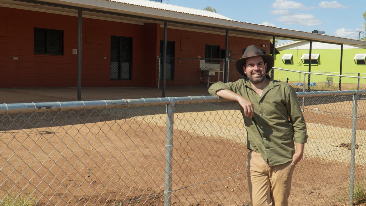 Remote Housing and Town Camps Minister Chansey Paech in the remote community of Kalkarindji. Picture: Supplied.