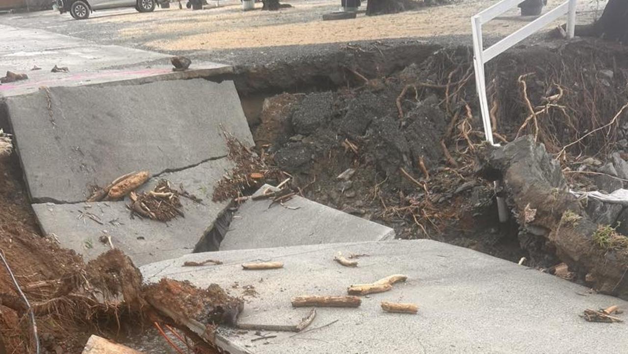 Cairns floods 2023: An iconic venue, the newly renovated Ellis Beach Bar and Grill has been destroyed by the fierce flooding that followed on the heels of Cyclone Jasper. Picture: Supplied