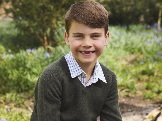 The Prince and Princess of Wales released a picture of Prince Louis to celebrate his 7th birthday. Picture: @KensingtonRoyal/ Josh Shinner