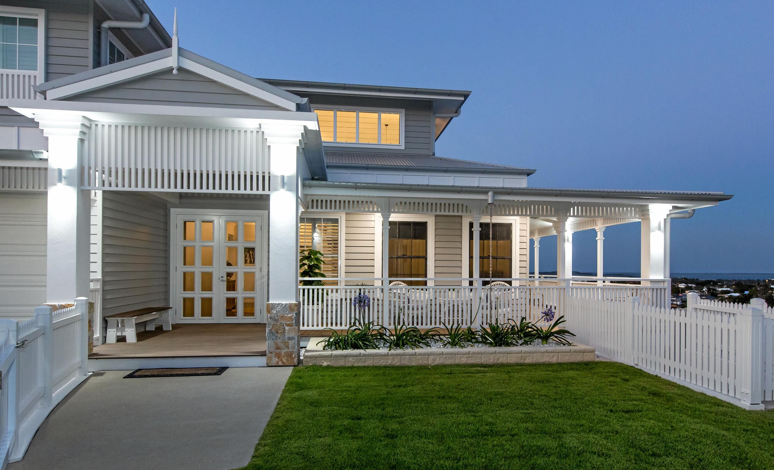 CCF Homes has won Housing Industry Awards Home of the Year with this Hampton-styled central Gladstone mansion. Picture: Katrina Elliott