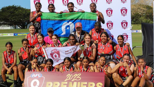 Garbutt Bombers won the under 17.5 girls grand final for AFL Townsville. Picture: Supplied