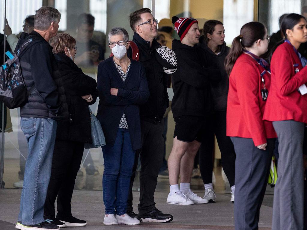 Hundreds of people were inside the airport at the time of the shooting. (Photo by AFP)