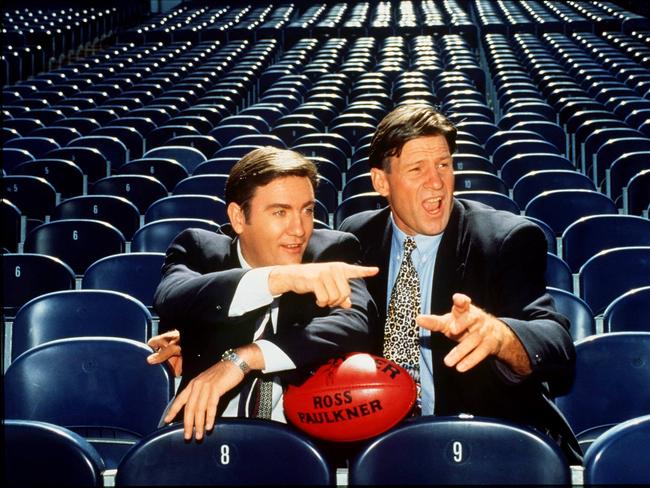 Eddie McGuire and Sam Newman in 1996.