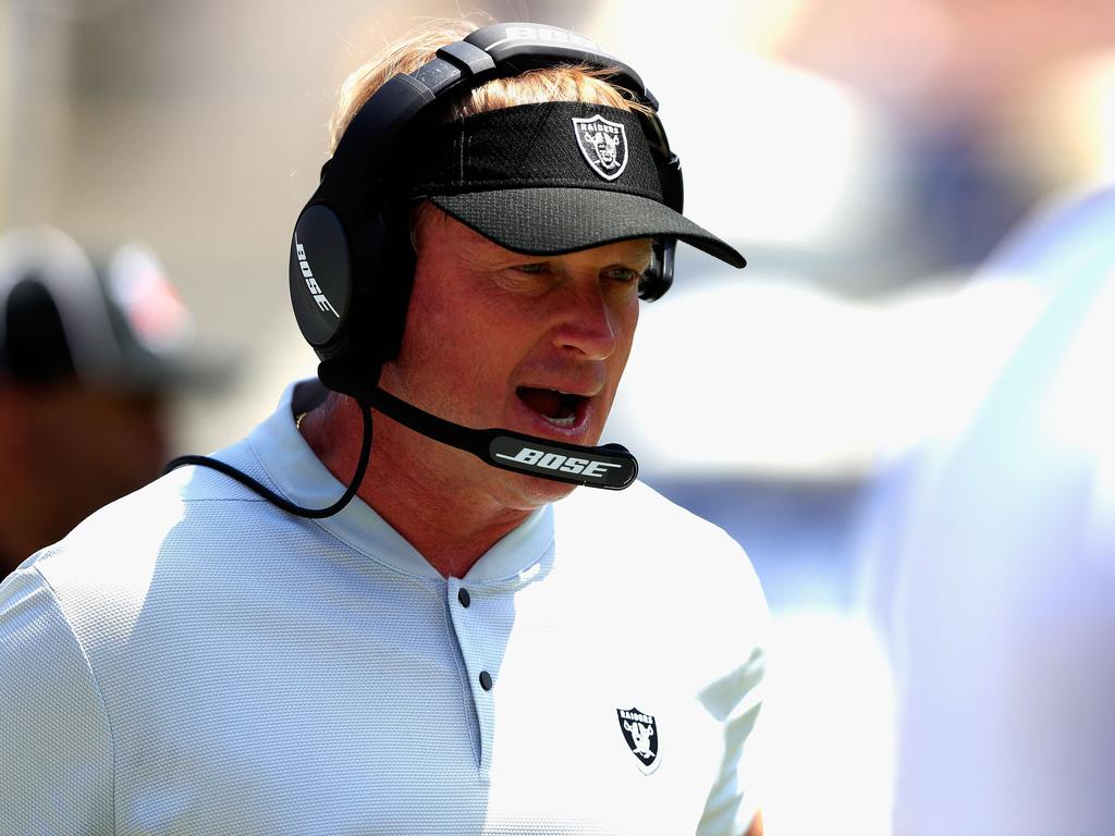 Raiders coach Jon Gruden.