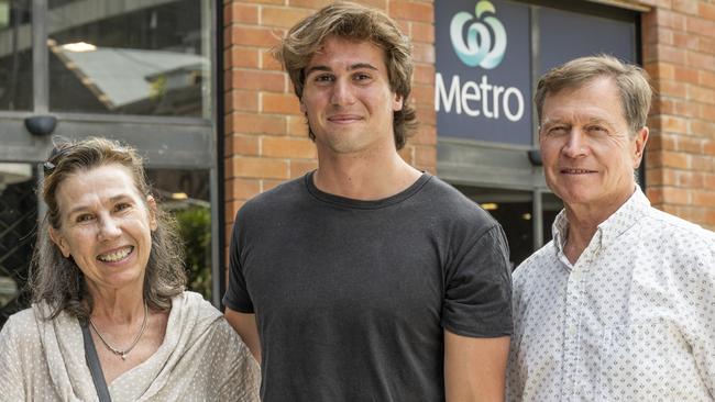 Marcia, William and Russell Harte spend Australia Day with family and friends, giving thanks to the country they now call home. Picture: NCA NewsWire / Monique Harmer