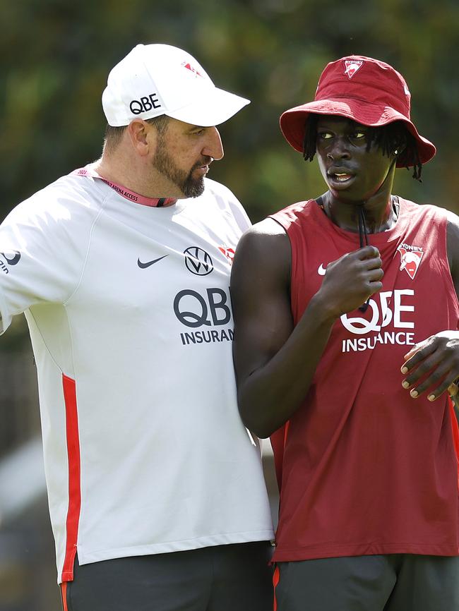 Andrew will need nurturing but the Swans are set to give him all the time he needs to develop. Picture: Phil Hillyard