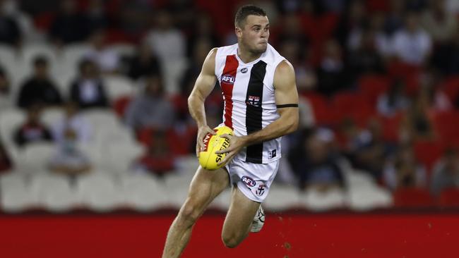 Brad Crouch will play his first official game for the Saints in Round 3. Picture: Getty Images