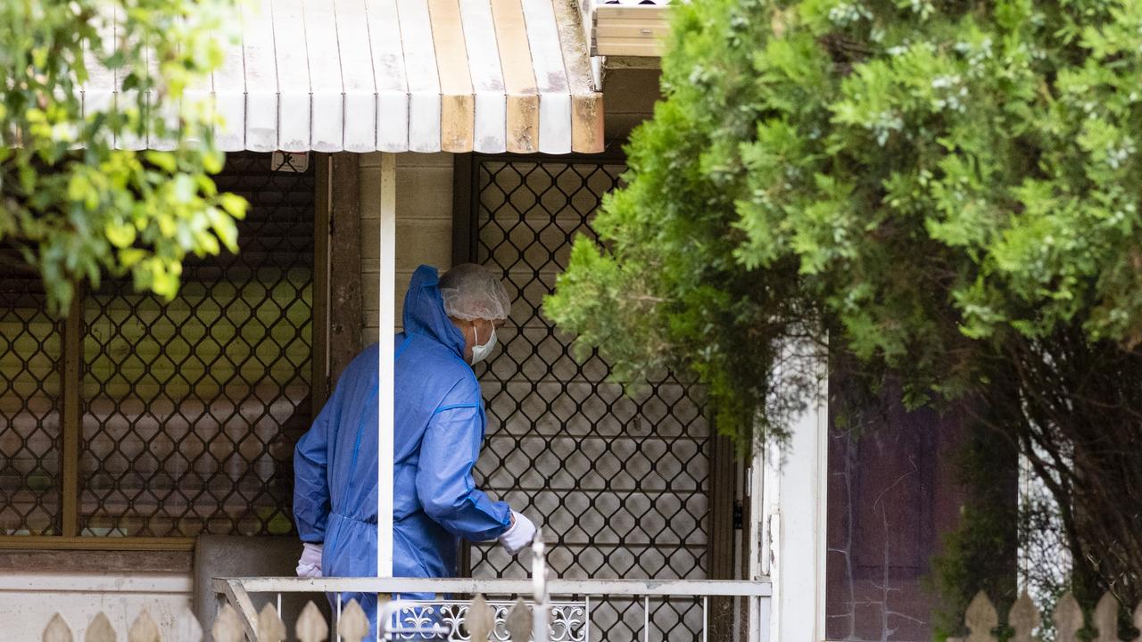 Police attend an incident at a house on Ruthven St, Friday, December 24, 2021. Picture: Kevin Farmer