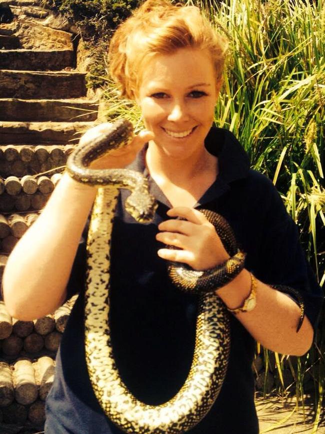 Not all the animals Ms Kelly has saved are furry — this diamond python was inside a house in Ingleside and had to be relocated outside.