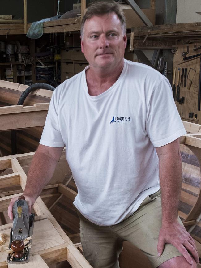 Traditional boat builder Andrew Denman.