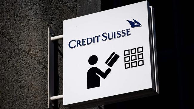 The sudden implosion at the Swiss bank Credit Suisse threw curve ball into global markets. Picture: Fabrice COFFRINI / AFP