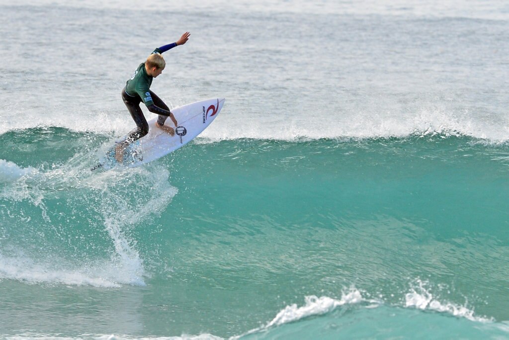 Queensland Grommet Surfing Titles at Coolum Beach. Ashton Pignat. Picture: john mccutcheon