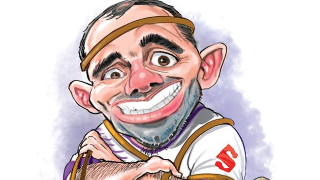 Cameron Smith caricature by Boo Bailey.