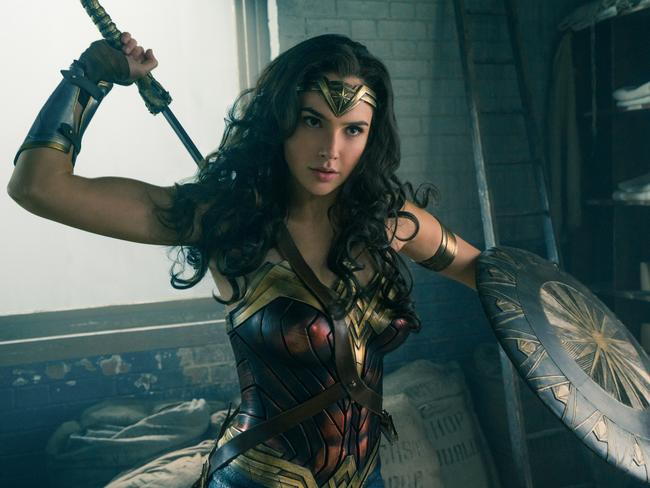 Gal Gadot in the role of Wonder Woman.