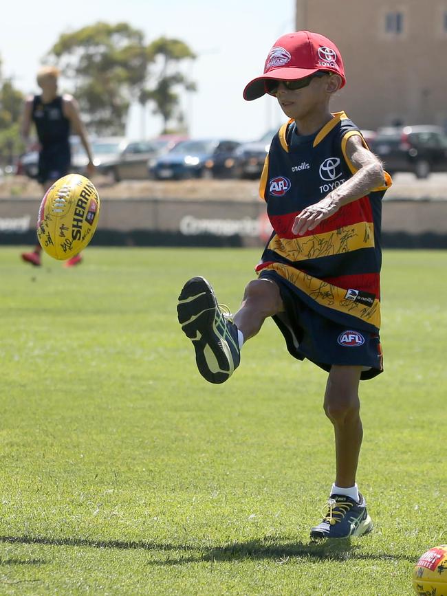 Enzo Cornejo has a kick. Picture: Dean Martin