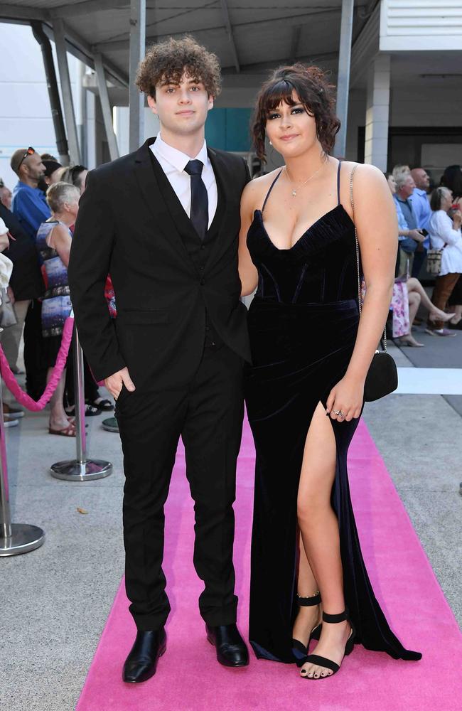 Zac Trott and Skyler McNamara at Meridan State College formal. Picture: Patrick Woods.