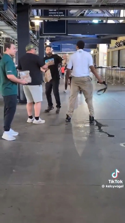 Usher removes belt to spank fan after disgusting act