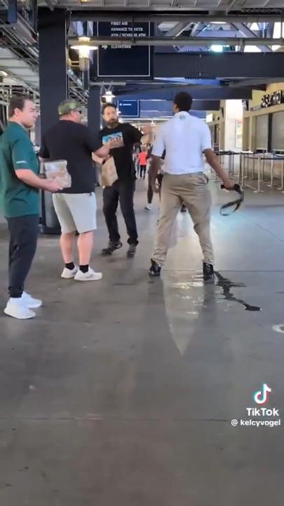 Usher removes belt to spank fan after disgusting act