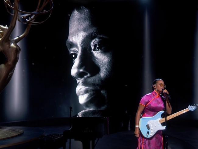 The Emmys paid tribute to Black Panther star Chadwick Boseman in its in memoriam segment.