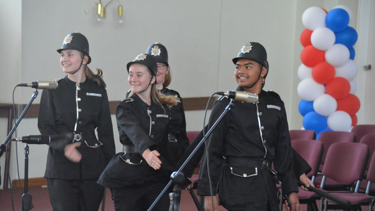 MARCH: Kingaroy High School perform their police medley from The Pirates of Penzance at the Proms in the South Burnett concert in Kingaroy on Sunday, November 17. (Photo: Jessica McGrath)