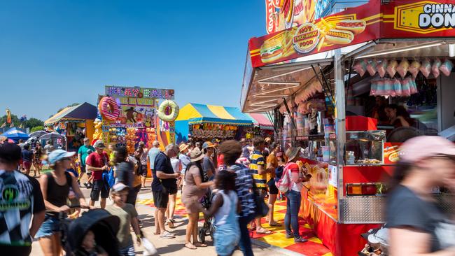 Punters flock to the Royal Darwin Show. Picture: Che Chorley