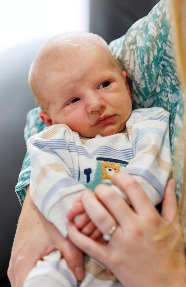 Miracle baby boy Evander. Picture: Renae Droop