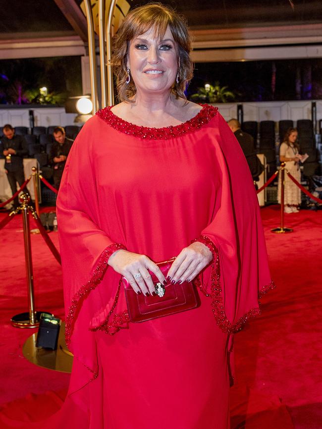 Tracy Grimshaw on the red carpet at the 60th TV Week Logies Awards 2018 at the Star, Gold Coast, on Sunday. Picture: Jerad Williams