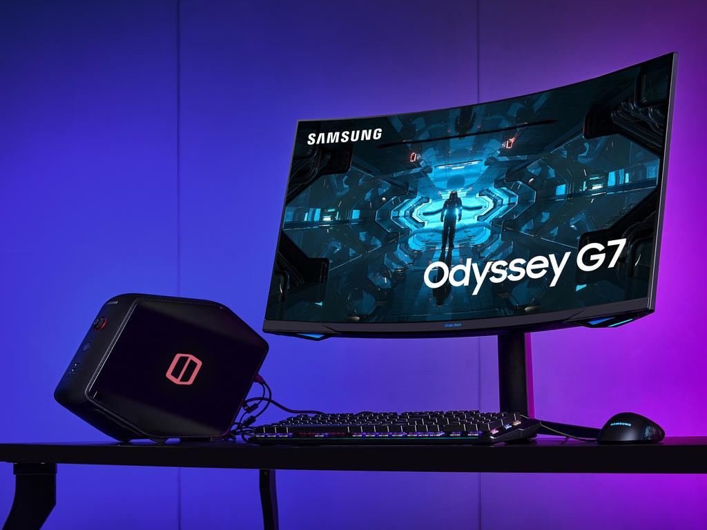 The Samsung Odyssey G7 is available in 27 and 32-inch sizes. Picture: Supplied