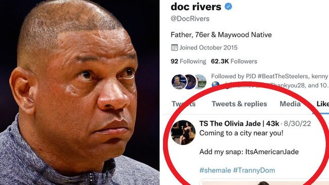 Doc Rivers' Twitter account was hacked