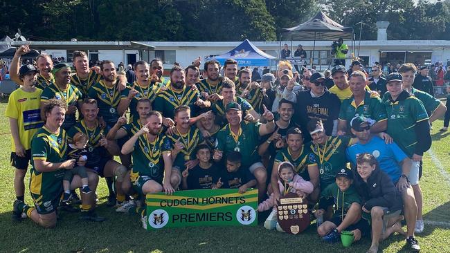 Reserve grade capped off a magical day for Cudgen, beating the Murwillumbah Mustangs 24-12 in the grand final. Photo: Cudgen Hornets RLFC.