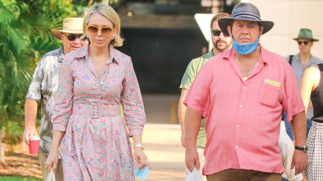 Parents Deborah and Richard Rolfe arriving at court during their son’s trial. Picture: Glenn Campbell