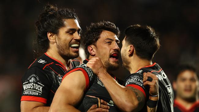 The Warriors nearly held off the Sharks. Hannah Peters/Getty Images.