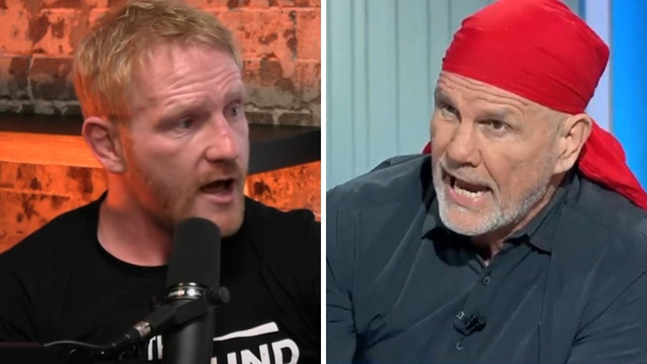 James Graham and Peter FitzSimons. Photo: YouTube, James Graham's Bye Round Pocast and Channel 9.