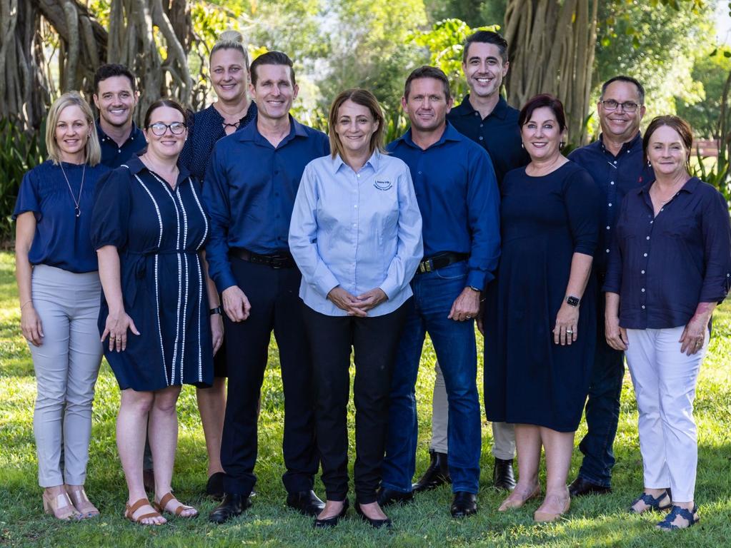 Shari Fabbro, Ben Fusco, Rachael Armstrong, Suzy Batkovic, Kurt Rehbein, Jenny Hill, Mark Molachino, Liam Mooney, Ann-Maree Greaney, Russ Cook, and Margie Ryder are members of group Team Jenny Hill. Picture: Supplied.