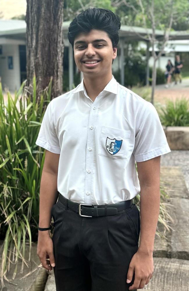 Craigslea State High School Year 12 high achieving student Arya Shah. Picture: supplied