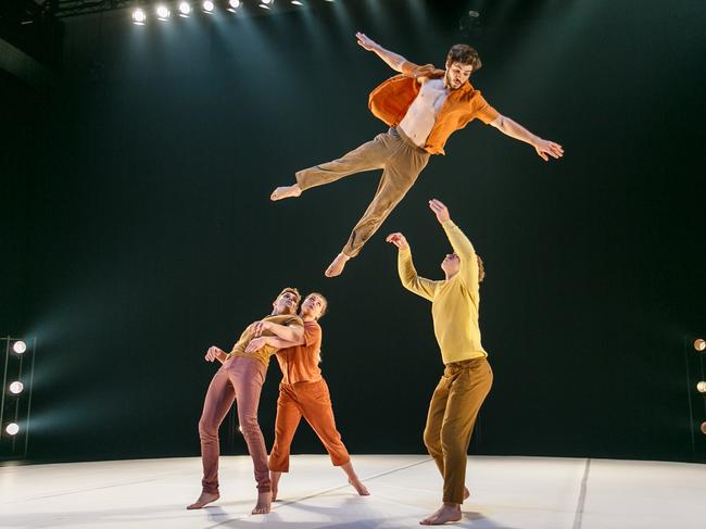 The cast of Circa’s Humans 2.0 perform spectacular moves at the Sydney Festival. Picture: Yaya Stempler