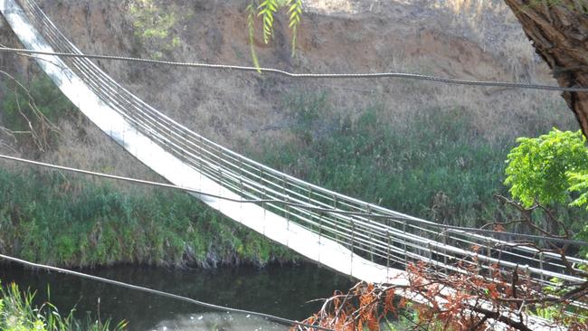 Locals are hoping the 97-year-old bridge will soon get the $500k fix it badly needs. Picture: Roger Wyman