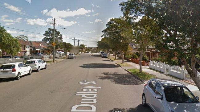 A man was allegedly held at knifepoint and robbed on Dudley St, Punchbowl in February. Picture: Google Maps