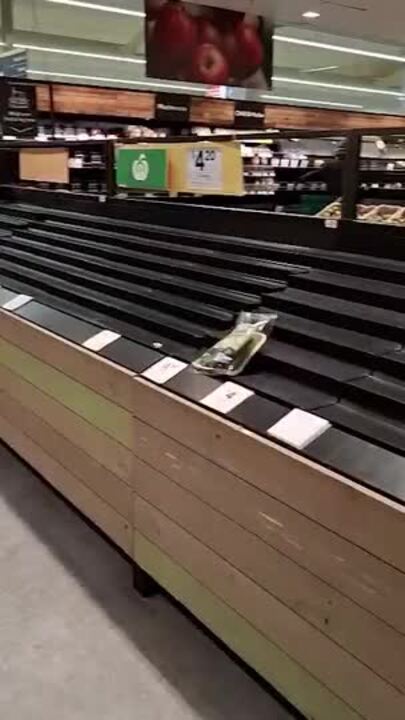 Days without delivery leaves shelves bare