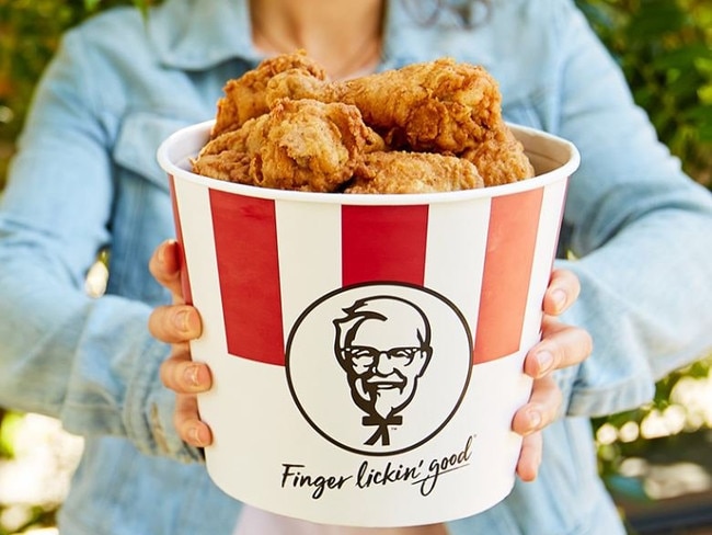 Bucket of Kentucy fried chicken