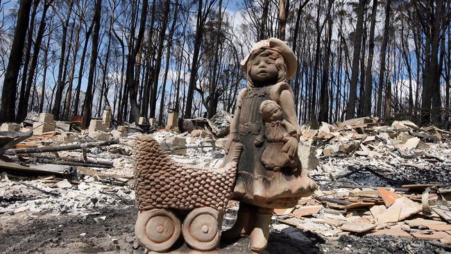 Disasters like the 2009 Black Saturday fires in Kinglake where 120 people died reverberate for decades after. Picture: News Corp