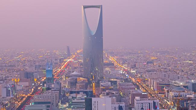 The Kingdom Centre skyscraper towers over Riyadh. Saudi Arabia has executed a prince over a 2012 murder. Picture: Supplied