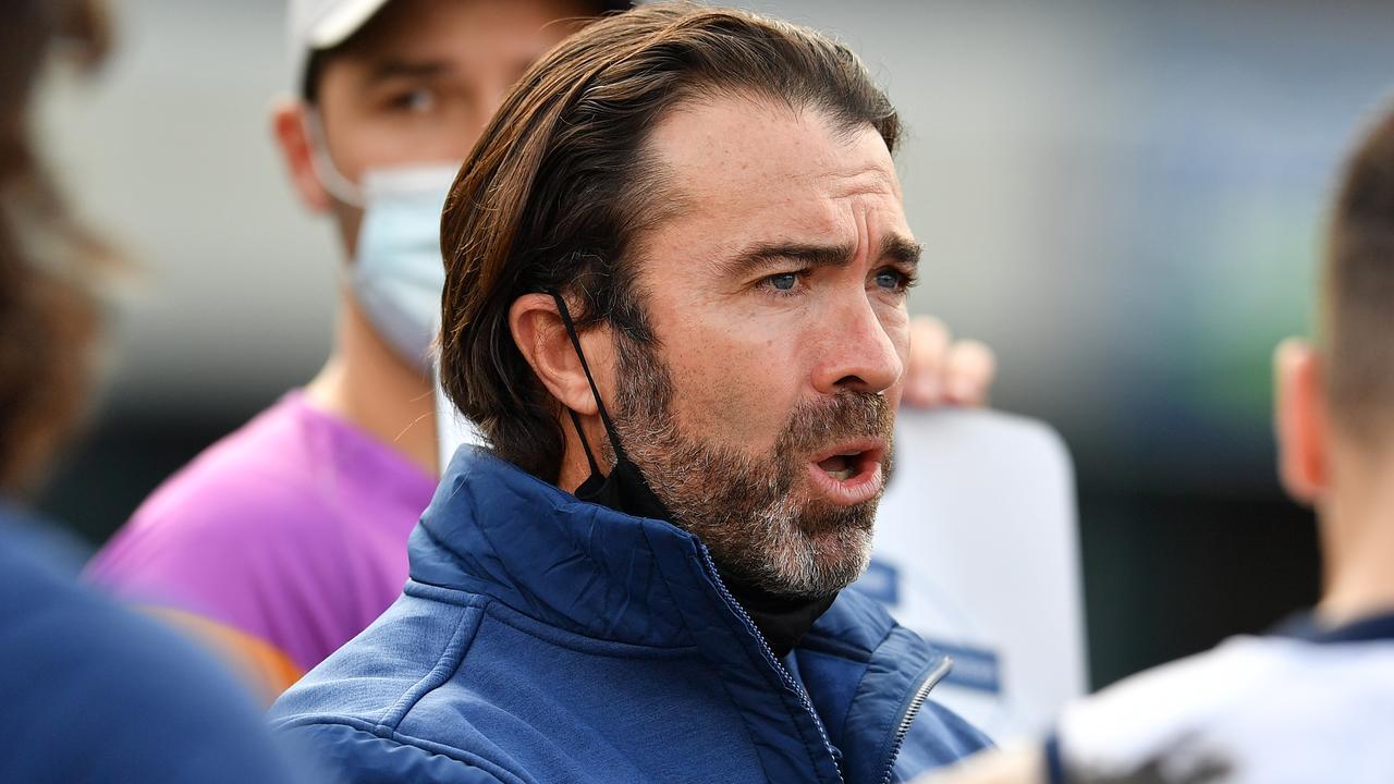 Geelong coach Chris Scott (Photo by Steve Bell/AFL Photos/via Getty Images)